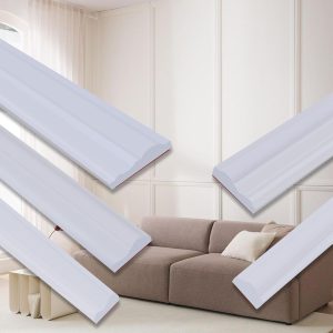 QDYMXUN TPE Self Adhesive Wall Molding Trim White-0