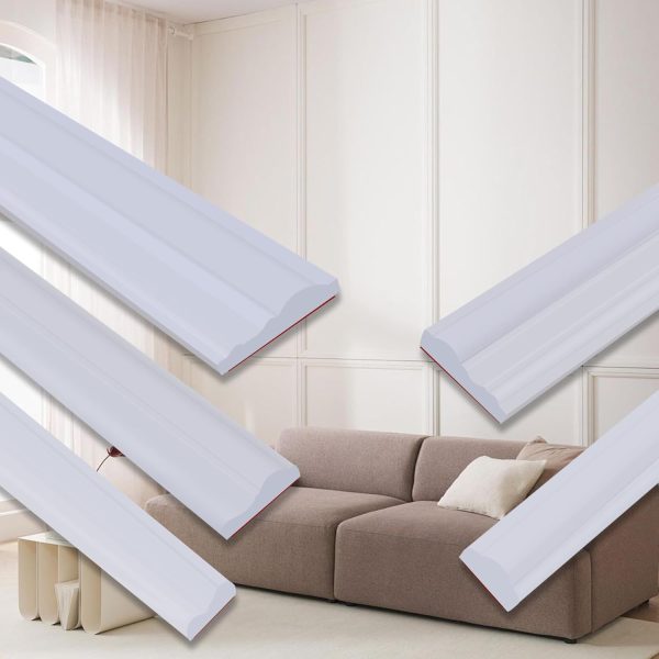 QDYMXUN TPE Self Adhesive Wall Molding Trim White-0
