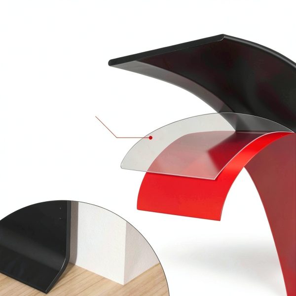Storystore Self Adhesive Rubber Baseboard Trim Peel Stick-3