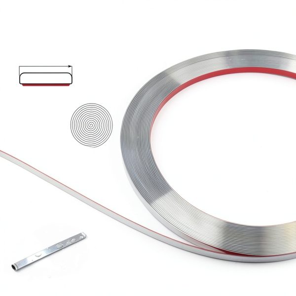 Yskzyz PVC Wall Trim Modern Design Silver-1