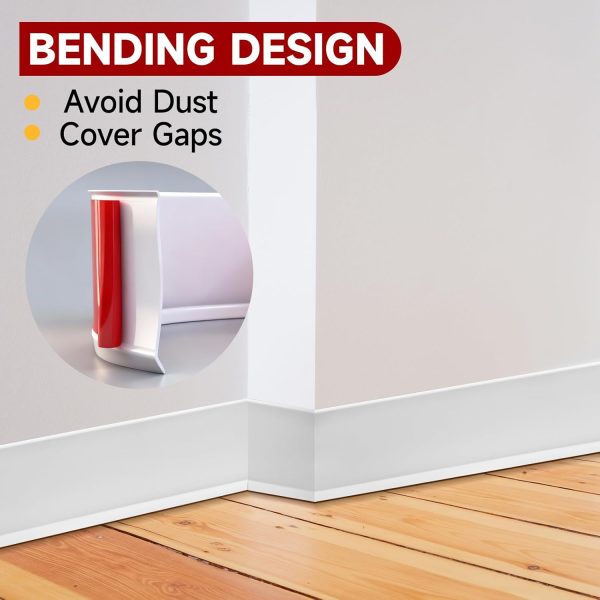 Peel and Stick Wall Molding YIYAO Rubber 4in-4
