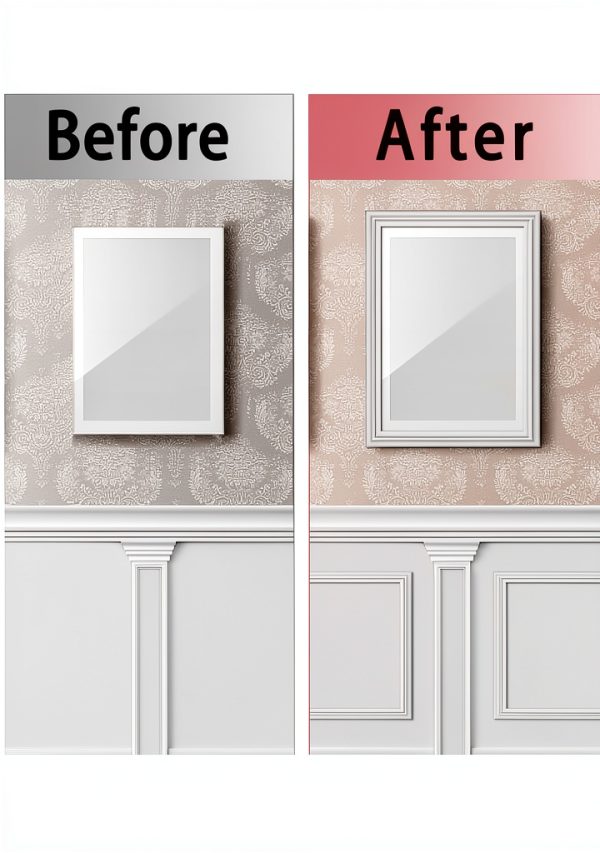 Moonoom Peel and Stick Wall Molding Trim Waterproof-6