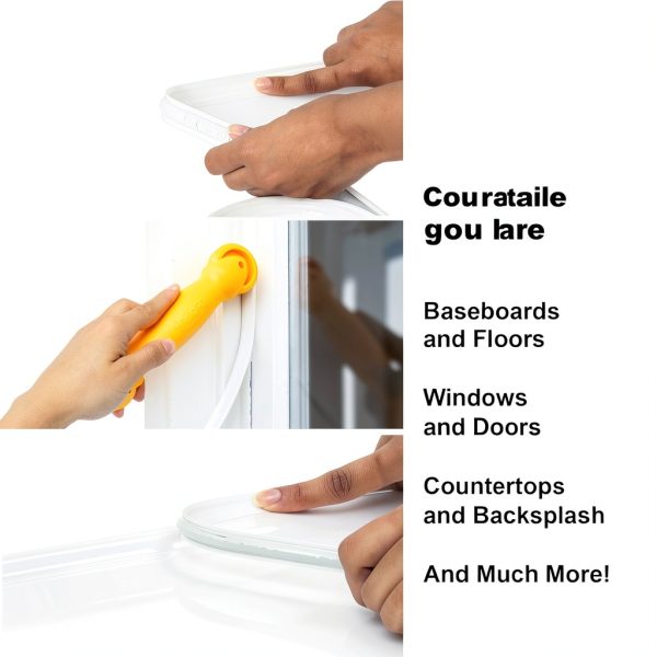 InstaTrim Caulk Kit White Peel Stick Trim Water Resistant-3