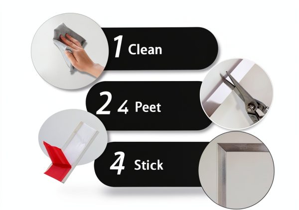 Lunghaa PVC Wall Trim Brushed Silver 16ft Strip for Home-6