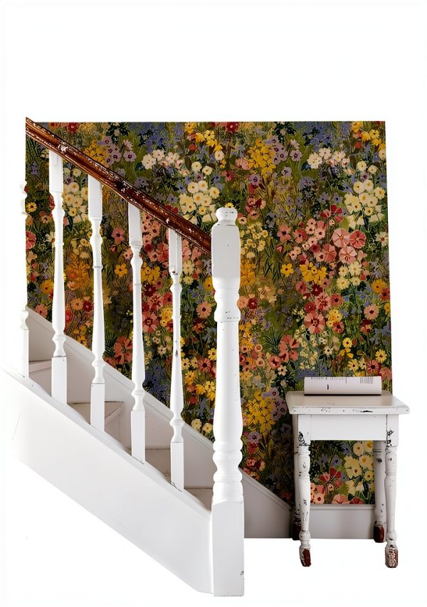 Vintique Floral Vinyl Wallpaper Peel and Stick-4