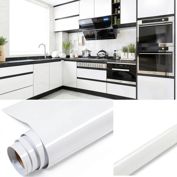 White Contact Paper tiltil Self‑Adhesive Vinyl-6
