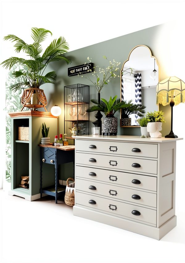 Dimoon Dark Green Vinyl Self‑Adhesive Wallpaper 17.7x118 inches-2