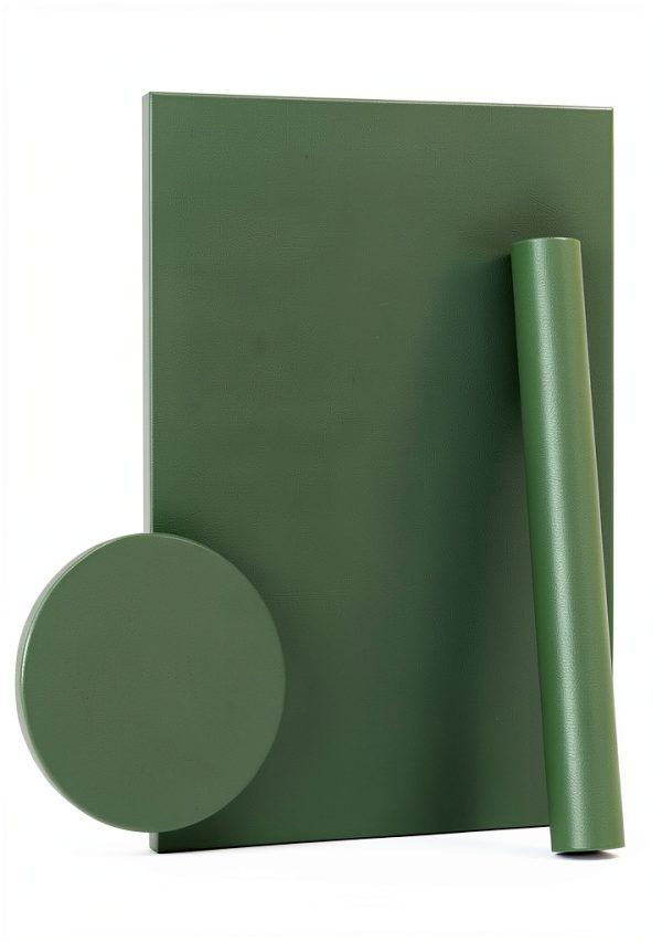 Dimoon Dark Green Vinyl Self‑Adhesive Wallpaper 17.7x118 inches-0