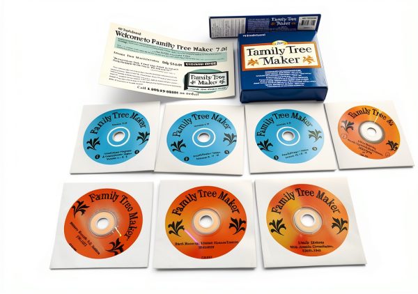 Family Tree Maker 7 by Broderbund Software 12 CD Set Organized-5