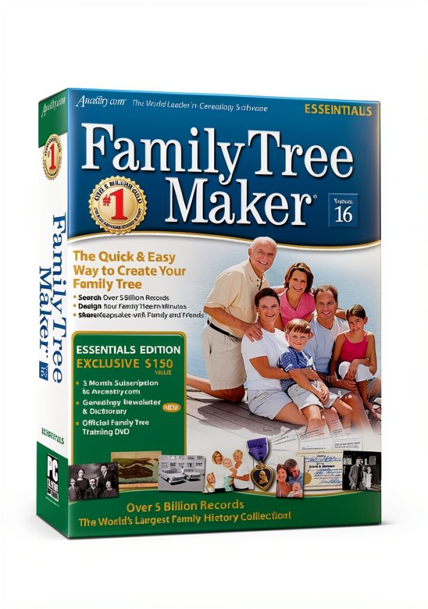 Family Tree Maker Version 16 Essential Sb Cs-0