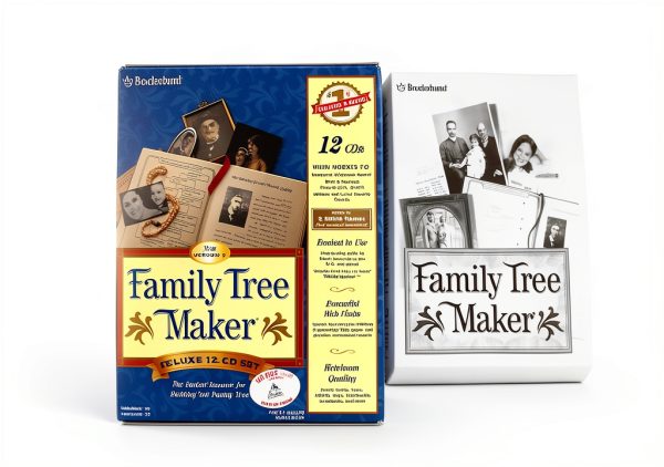 Family Tree Maker 7 by Broderbund Software 12 CD Set Organized-1