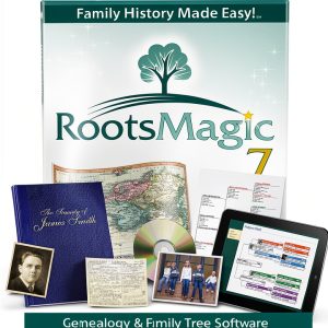 RootsMagic 7 Family Tree Genealogy Software Windows PC 95 USD-0