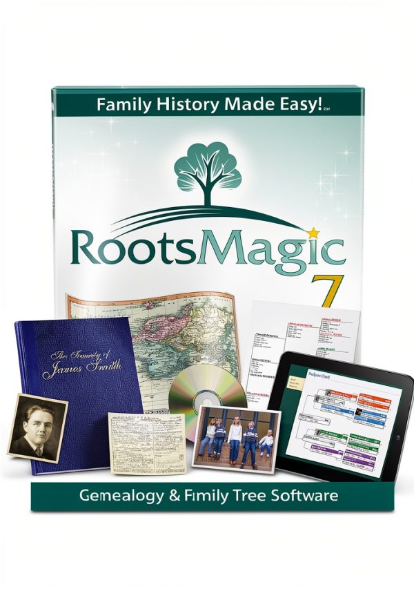 RootsMagic 7 Family Tree Genealogy Software Windows PC 95 USD-0
